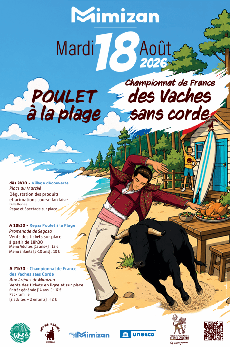 Illustration de l'événement : Poulet à la plage et Championnat de France des vaches sans corde