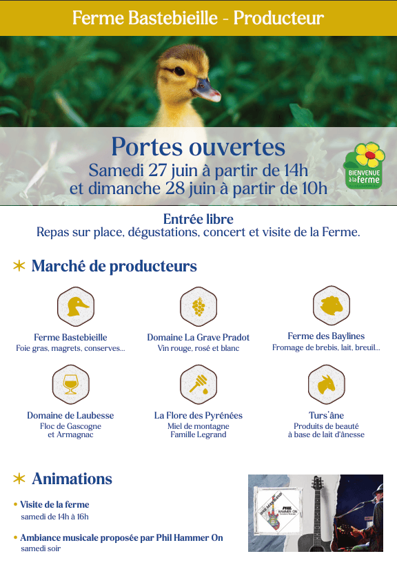 Illustration de l'événement : Portes ouvertes de la Ferme Bastebieille