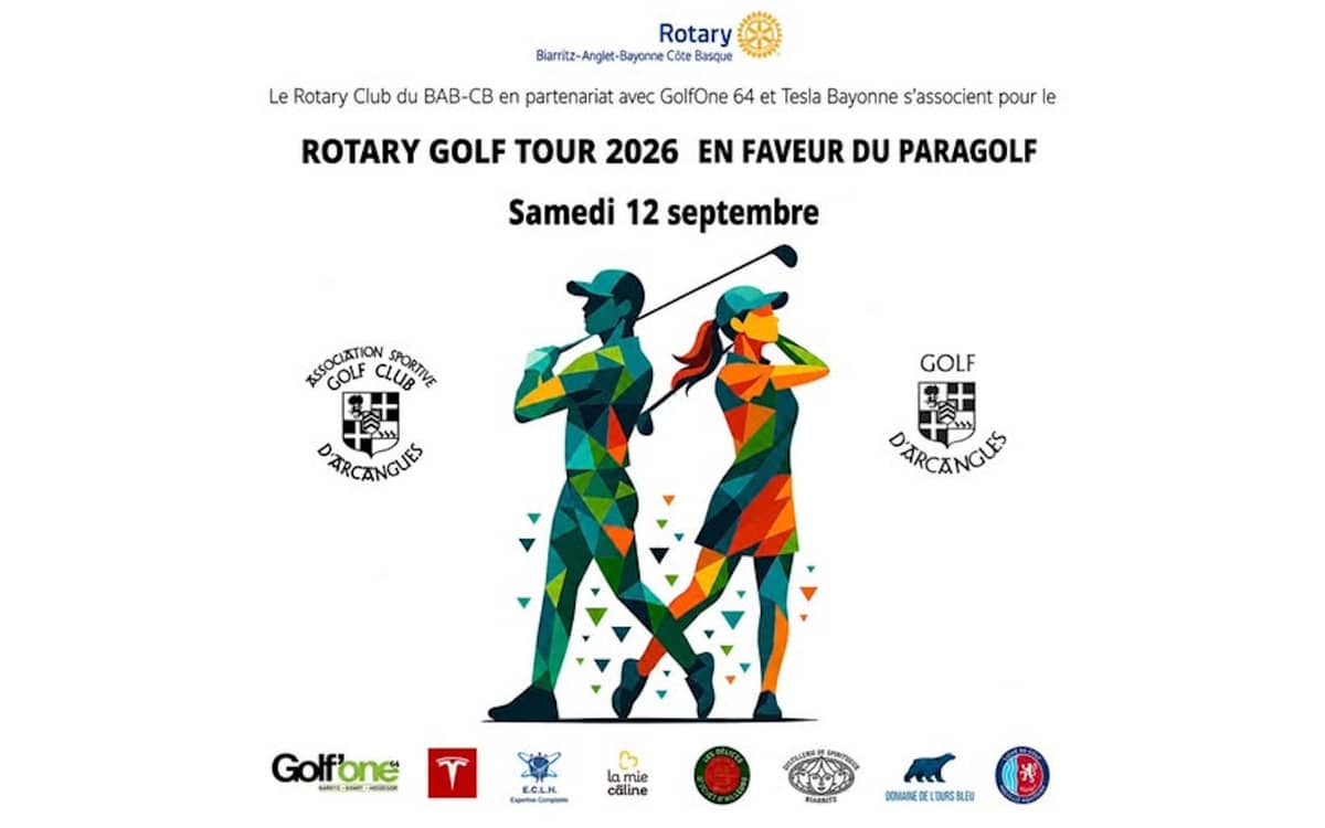 Illustration de l'événement : Compétition de golf : Rotary - Golf one 64 - La mie caline - Tesla