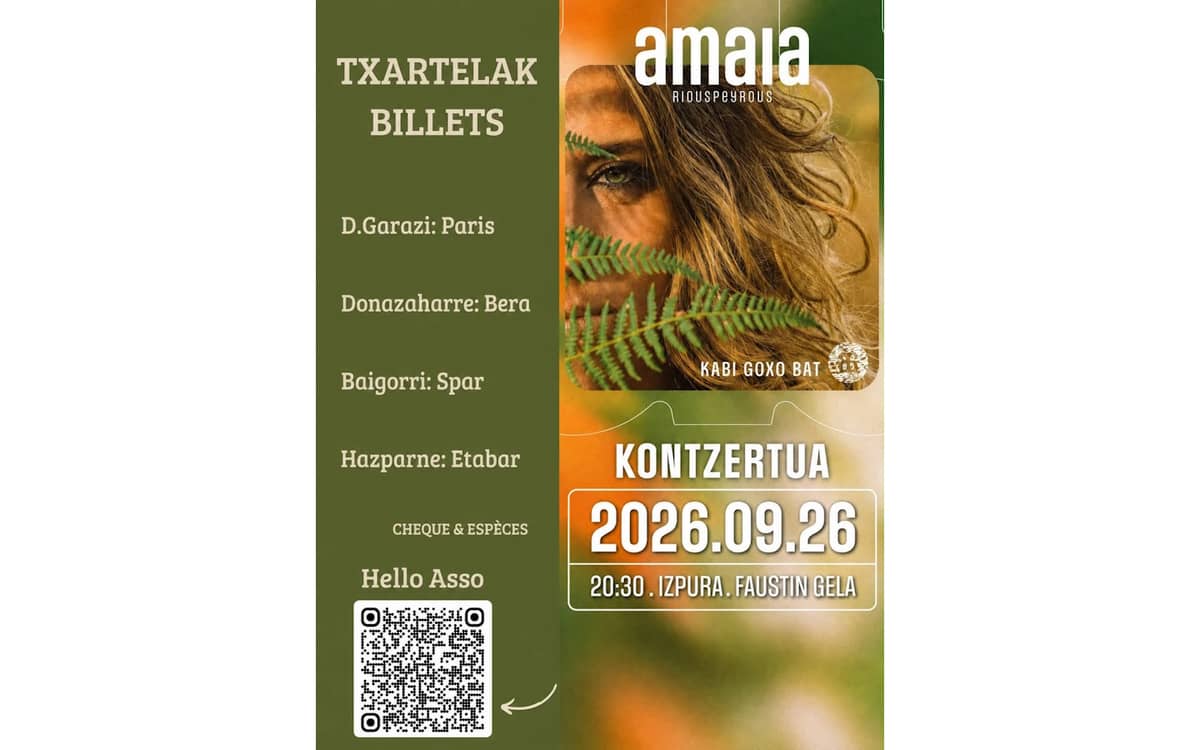 Illustration de l'événement : Concert Amaia Riouspeyrous