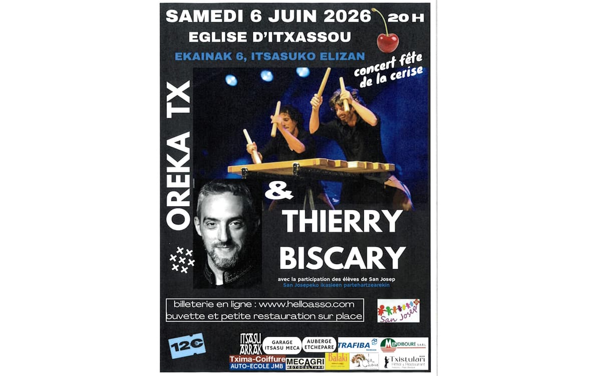 Illustration de l'événement : Concert avec Oreka TX et Thierry Biscary