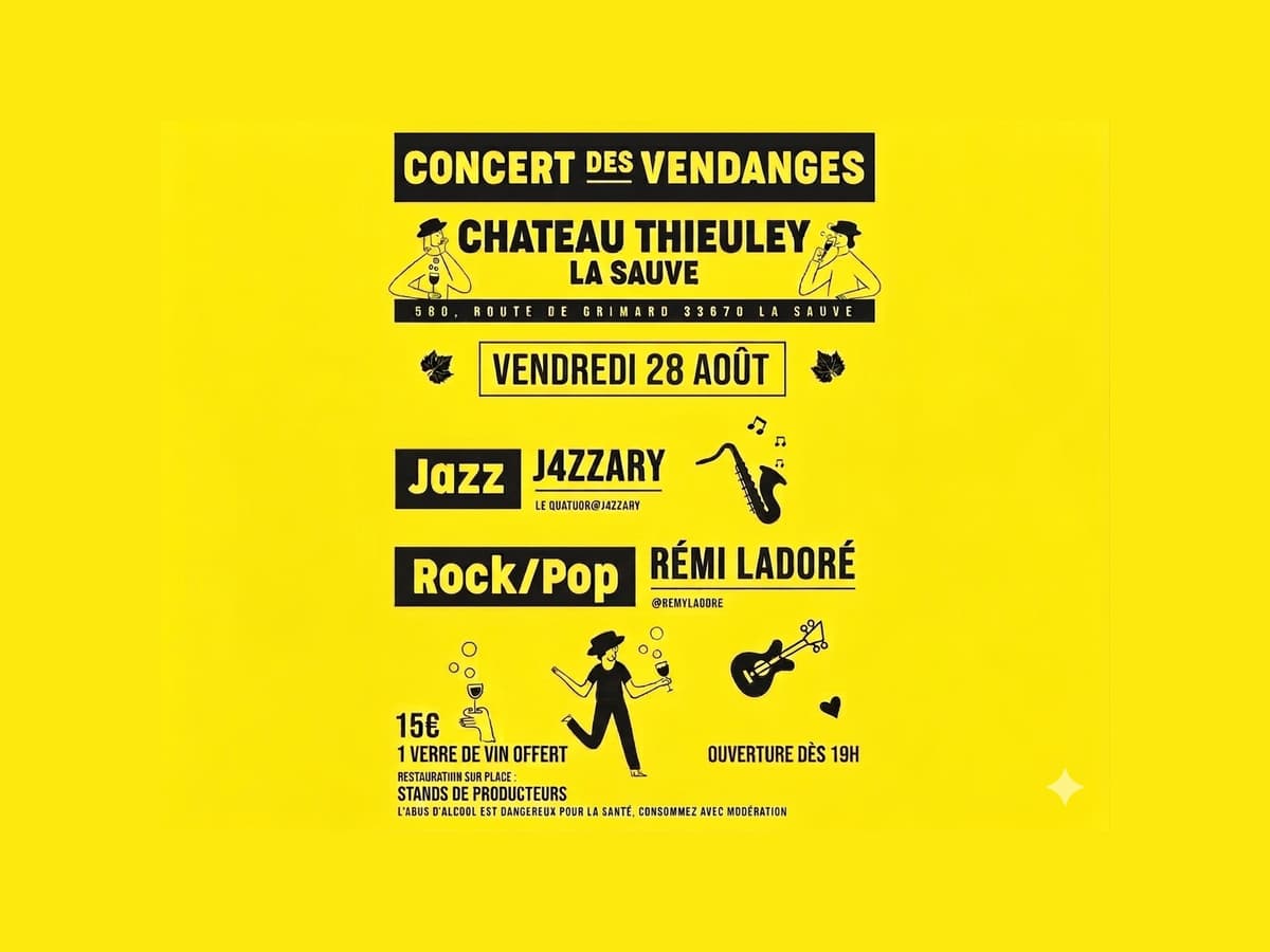 Illustration de l'événement : Concert des Vendanges au château Thieuley