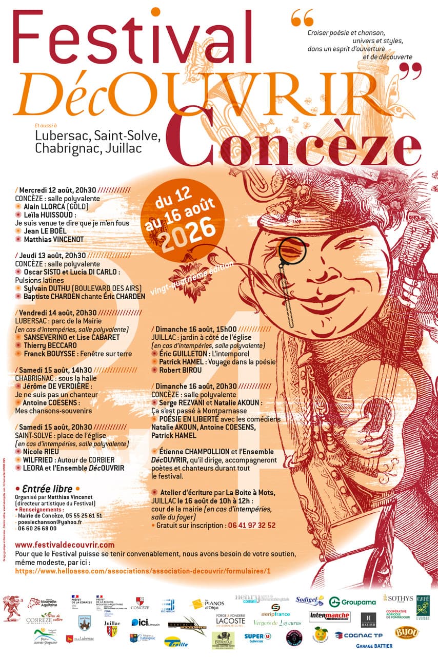 Illustration de l'événement : Festival Dec'Ouvrir : Alain LLORCA, Leïla HUISSOUD, Jean LE BOËL et Matthias VINCENOT