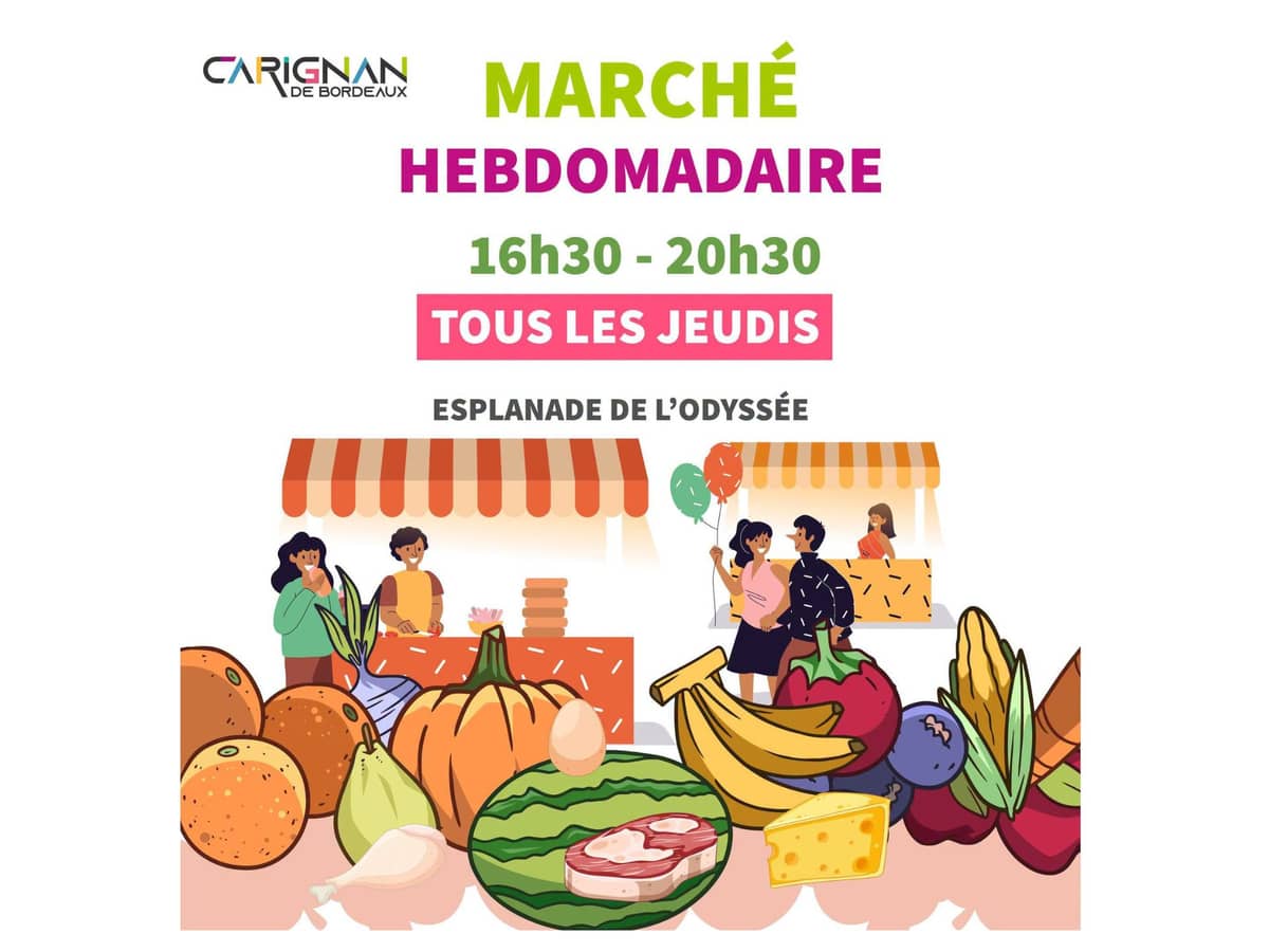 Illustration de l'événement : Marché hebdomadaire du jeudi soir à Carignan-de-Bordeaux