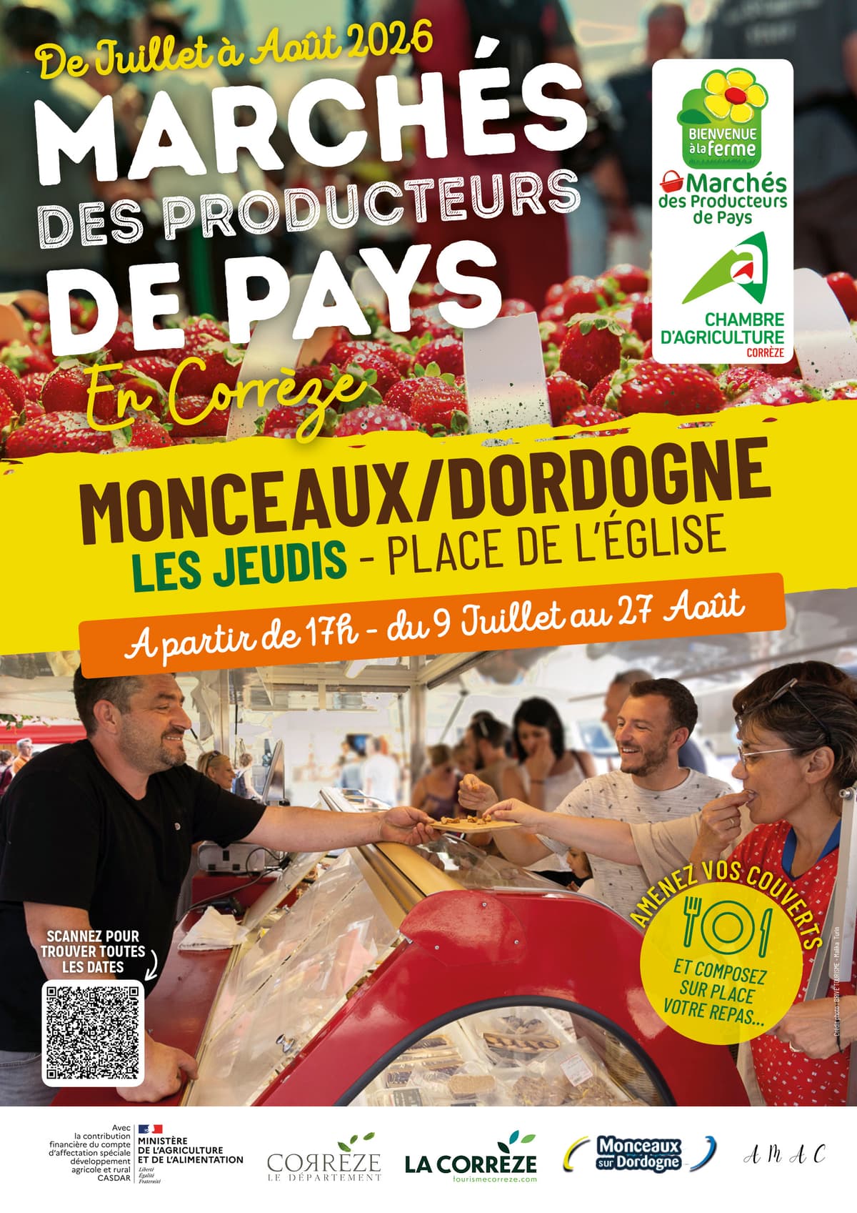 Illustration de l'événement : Marché des Producteurs de Pays de Monceaux sur Dordogne