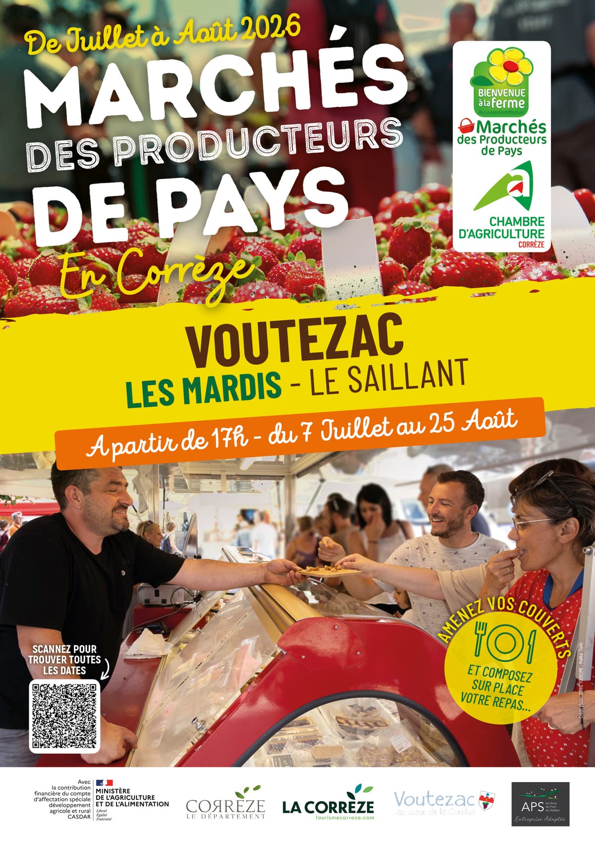 Illustration de l'événement : Marché des Producteurs de Pays Voutezac - Le Saillant