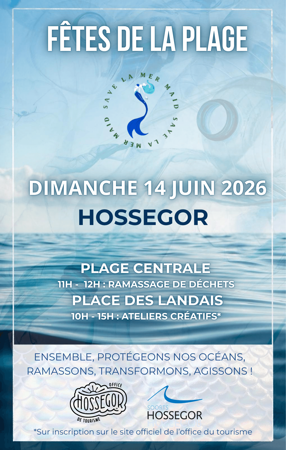 Illustration de l'événement : Fêtes de la plage - Ramassage de déchets avec Save la Mermaid