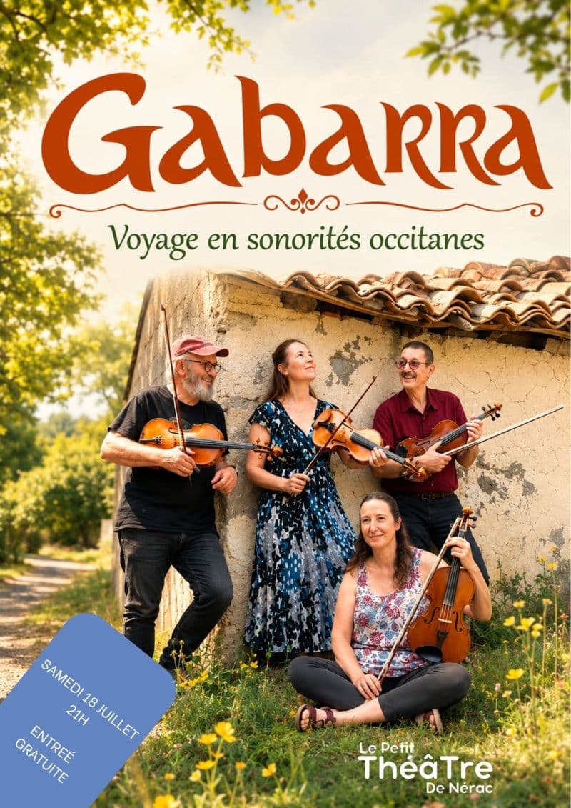 Illustration de l'événement : Gabarra en concert au Petit Théâtre de Nérac
