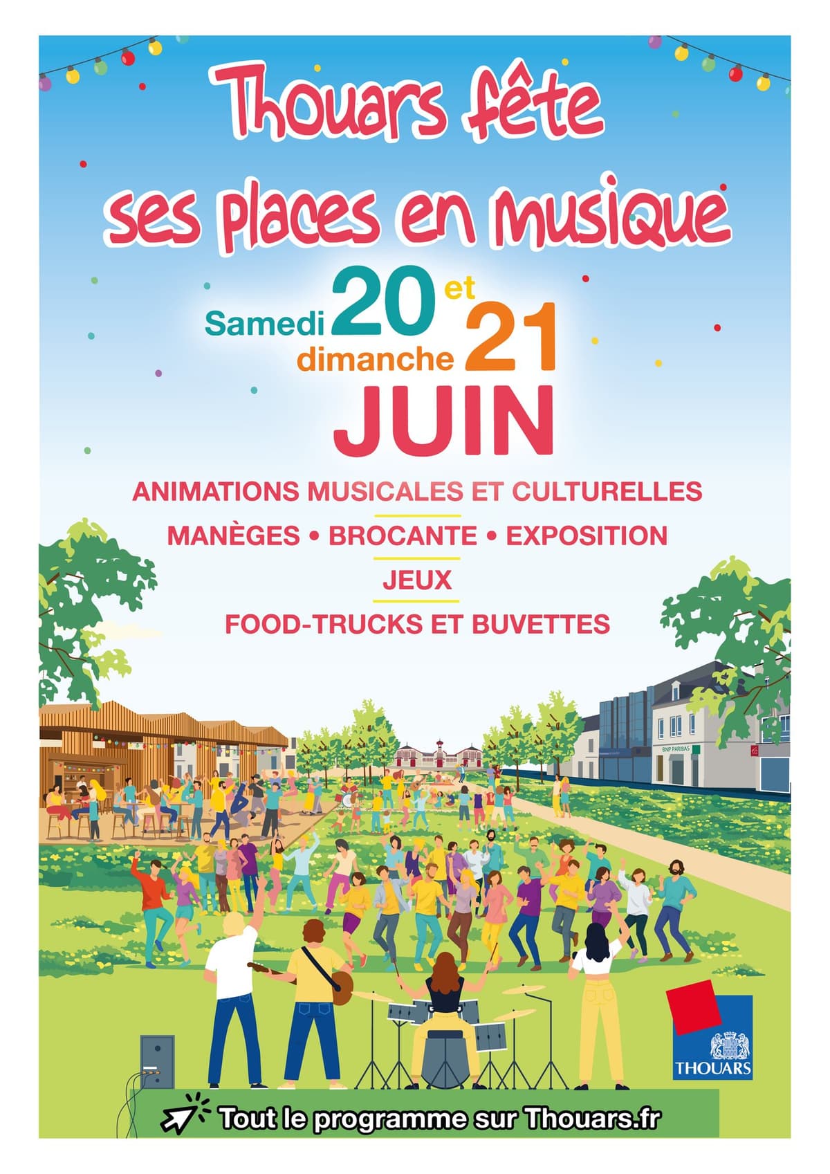 Illustration de l'événement : Inauguration des places Flandres Dunkerque et Lavault à Thouars
