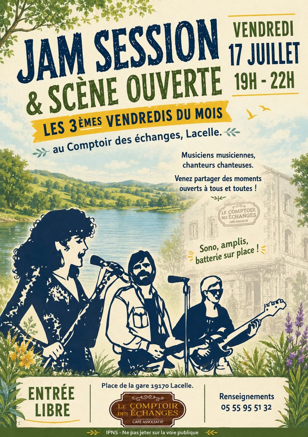Illustration de l'événement : Le Comptoir des Echanges : Jam session & scène ouverte