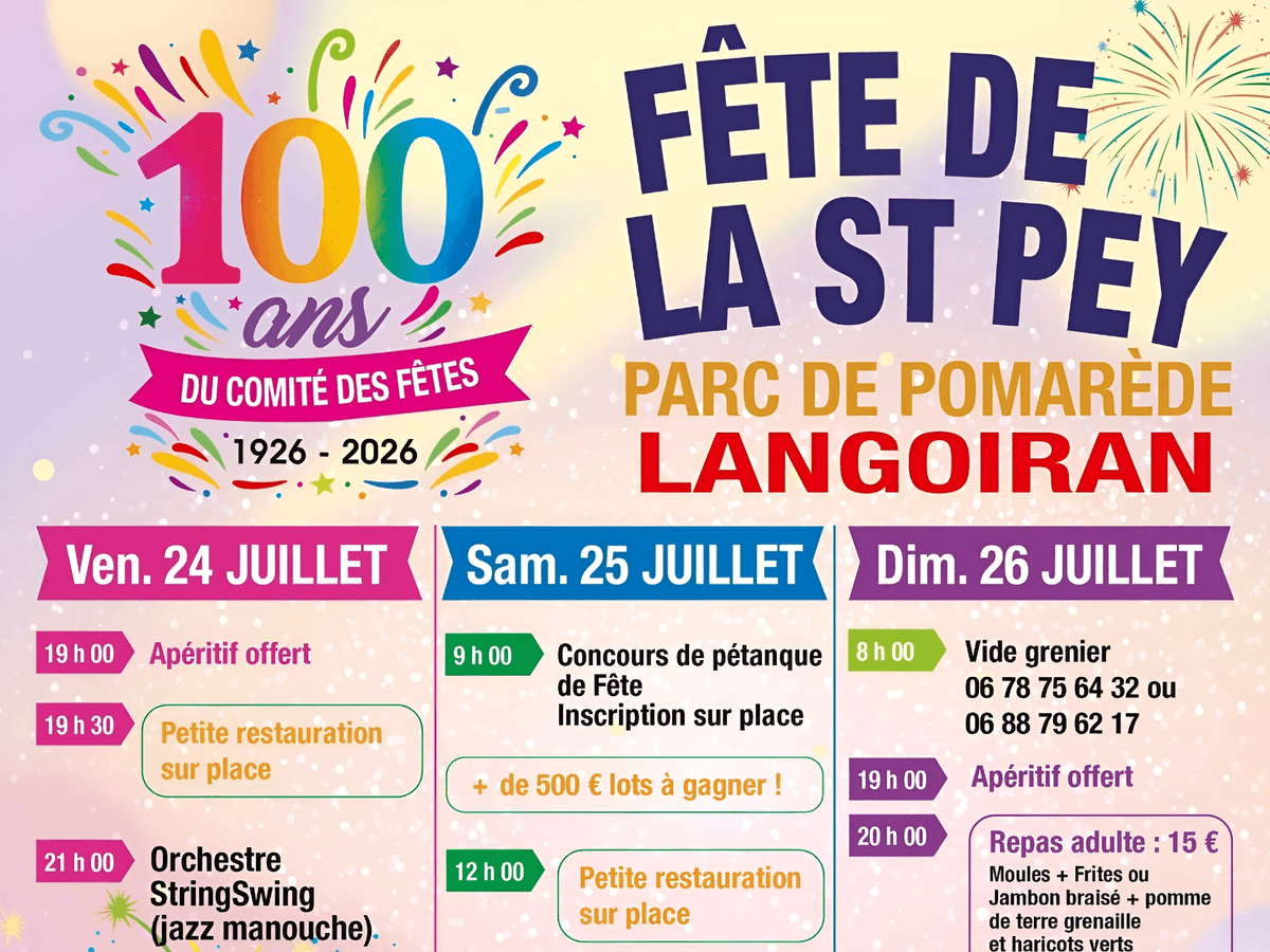 Illustration de l'événement : Fête de la Saint Pey Langoiran