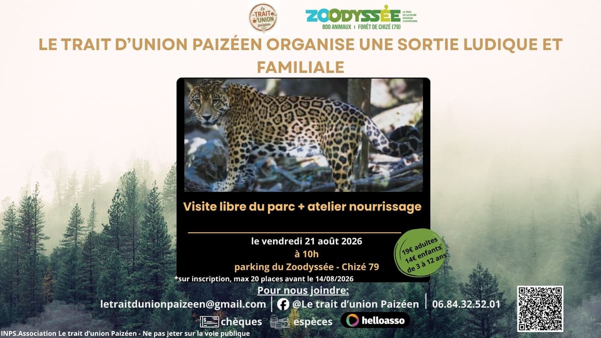 Illustration de l'événement : Sortie Zoodyssée avec activité de nourrissage