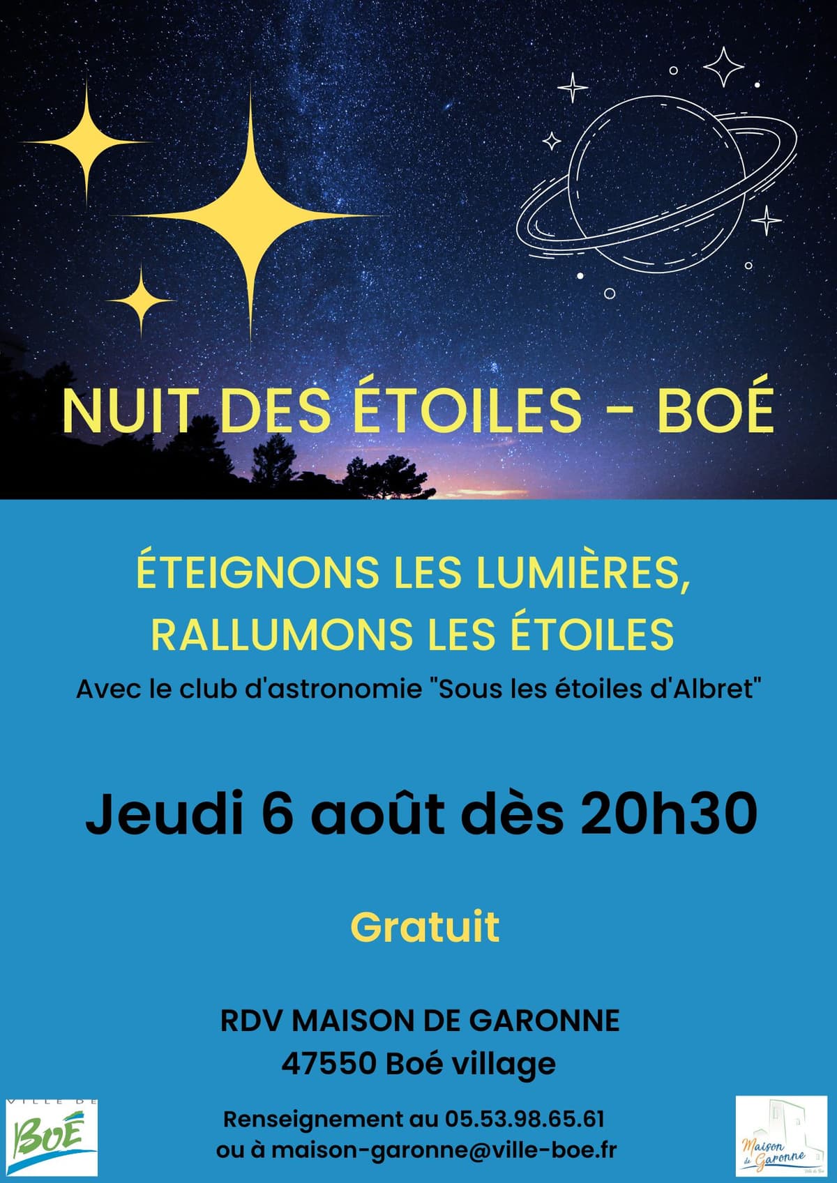 Illustration de l'événement : Nuit des étoiles