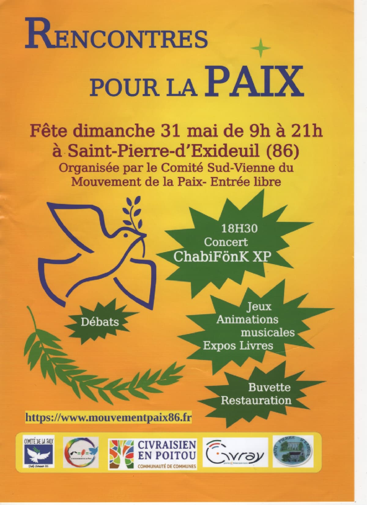 Illustration de l'événement : Rencontres pour la PAIX