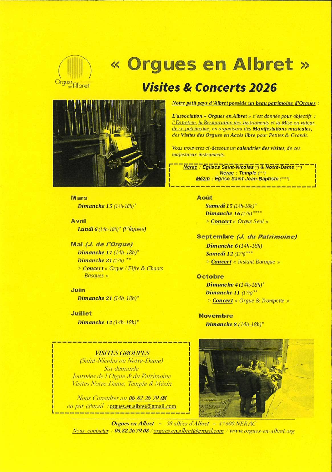 Illustration de l'événement : Orgues en Albret - Visite d'orgue