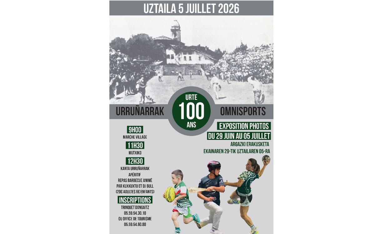 Illustration de l'événement : Centenaire de l'Urruñarrak omnisports