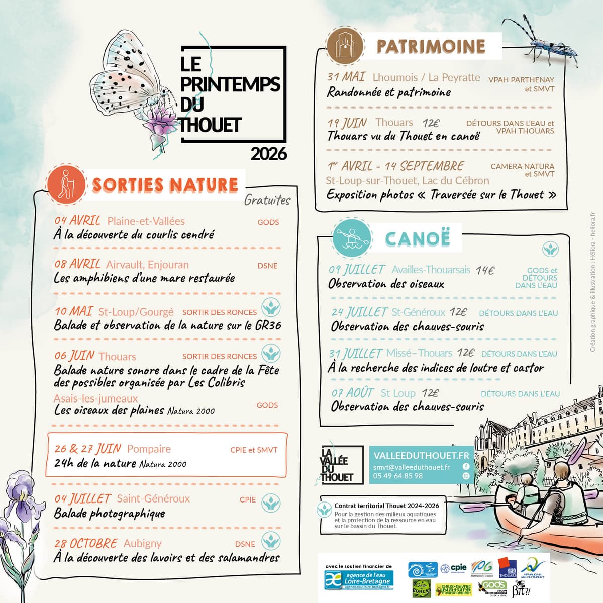 Illustration de l'événement : Le printemps du Thouet : À la recherche des indices de loutre et castor