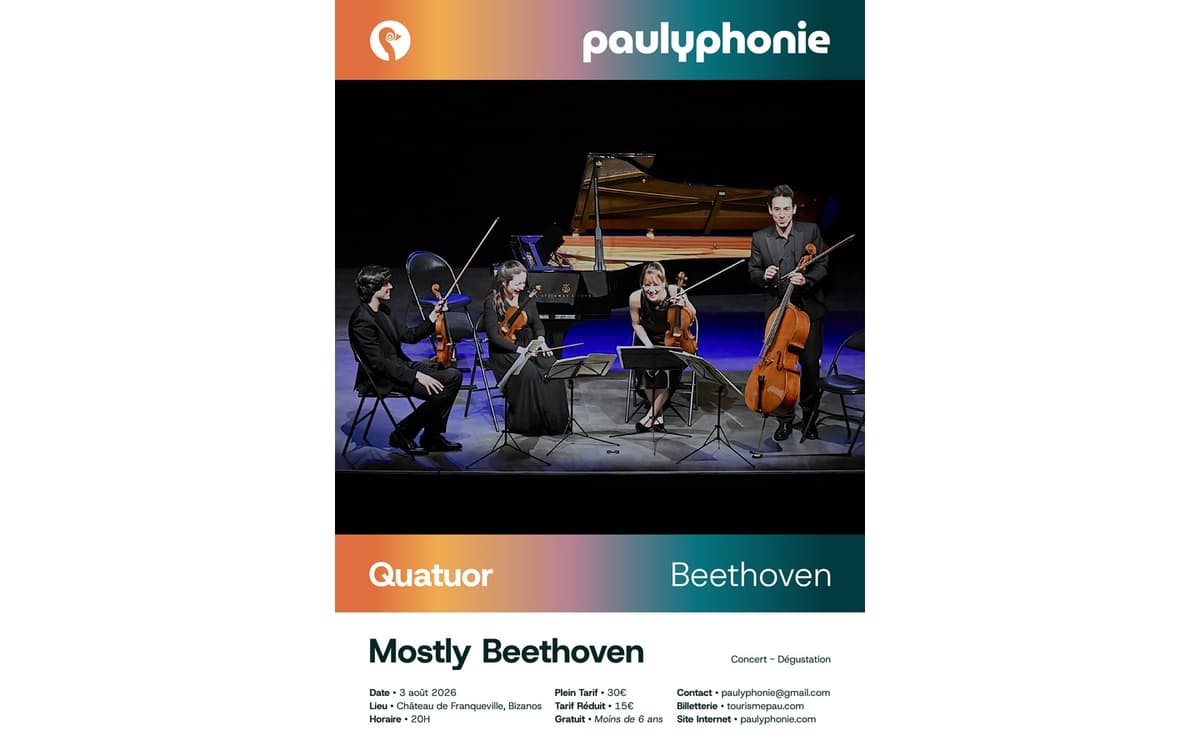 Illustration de l'événement : Festival Paulyphonie - Mostly Beethoveen (concert dégustation)