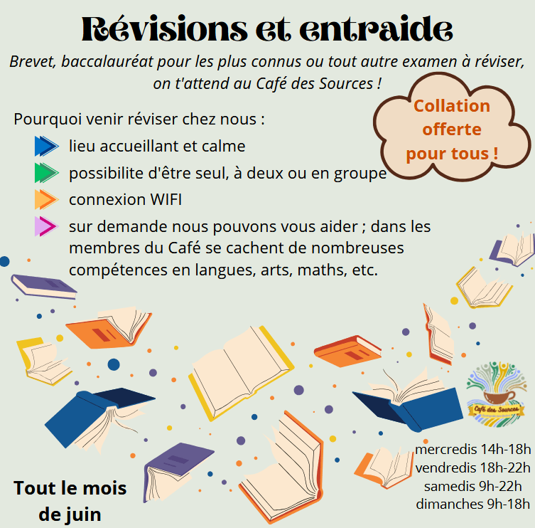 Illustration de l'événement : Révisions, entraide