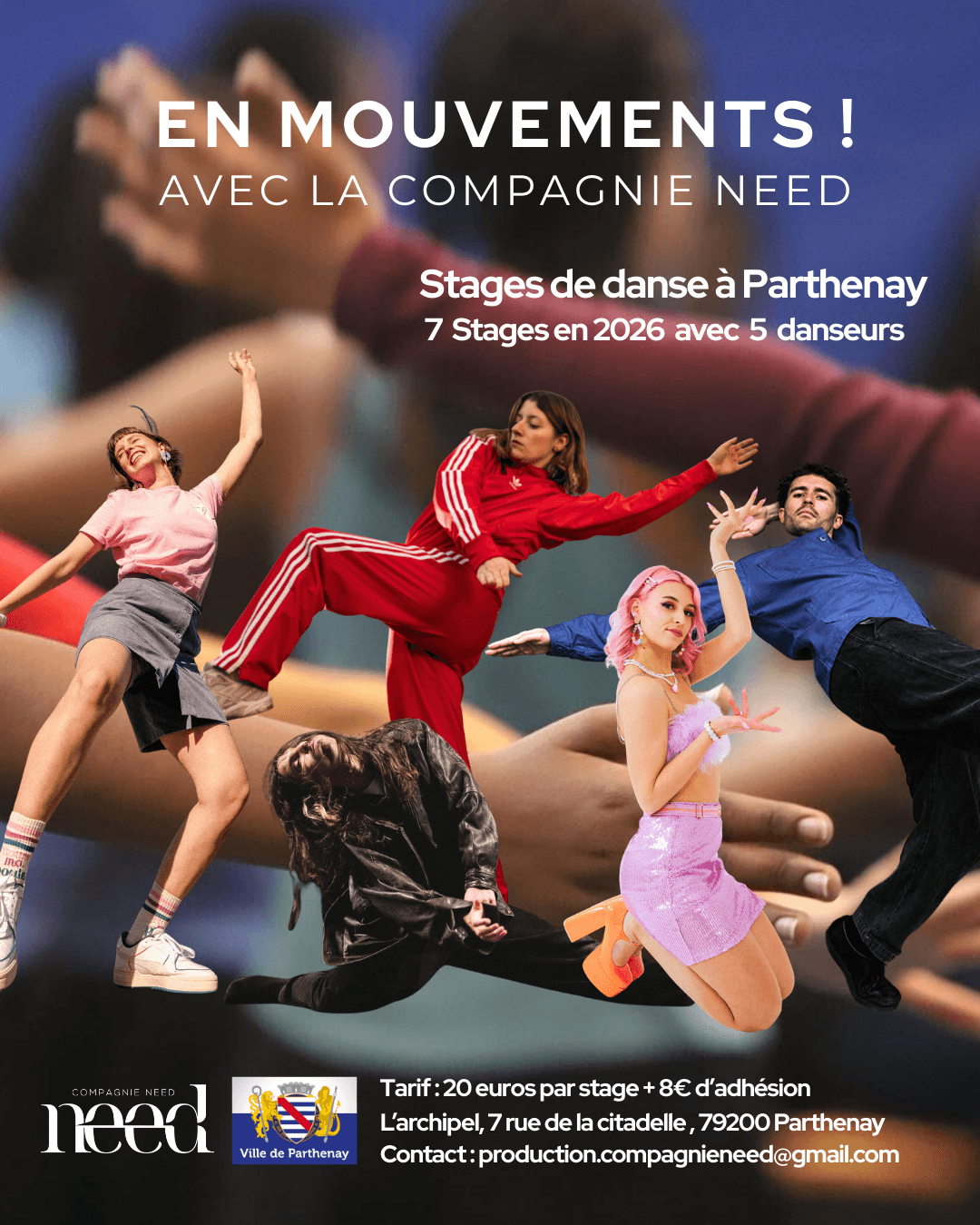 Illustration de l'événement : Stage de waving : "En mouvements"