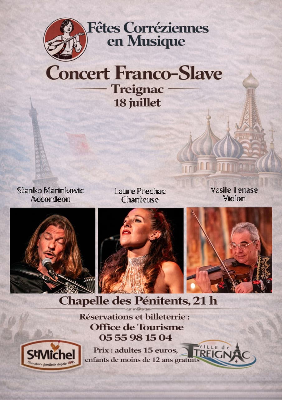 Illustration de l'événement : Concert "Voyage Franco-Slave" - Stanko Marinkovic, Vasile Tenase et Laure Préchac