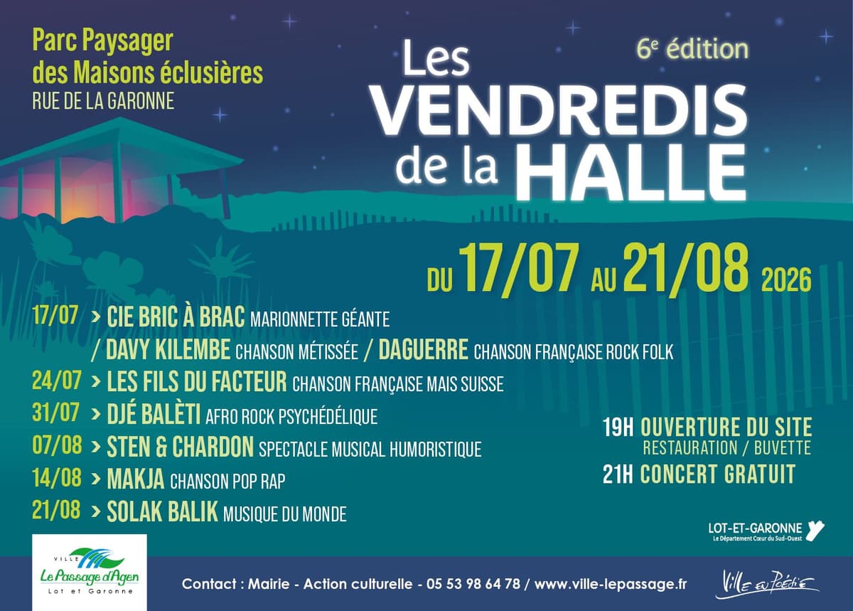 Illustration de l'événement : Les Vendredis de la Halle