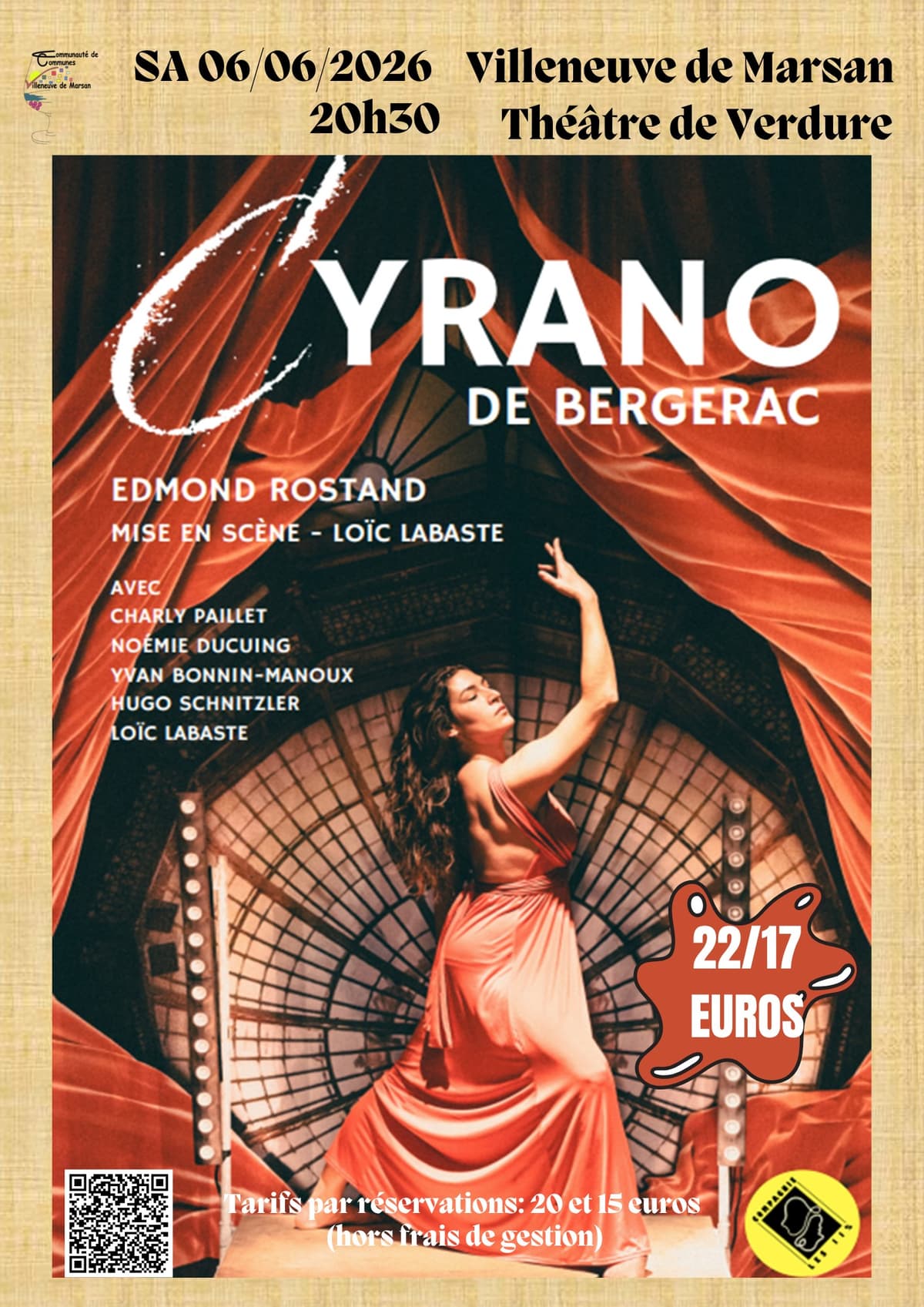 Illustration de l'événement : Théâtre : Cyrano de Bergerac