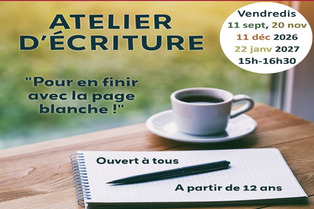Illustration de l'événement : Atelier d'écriture