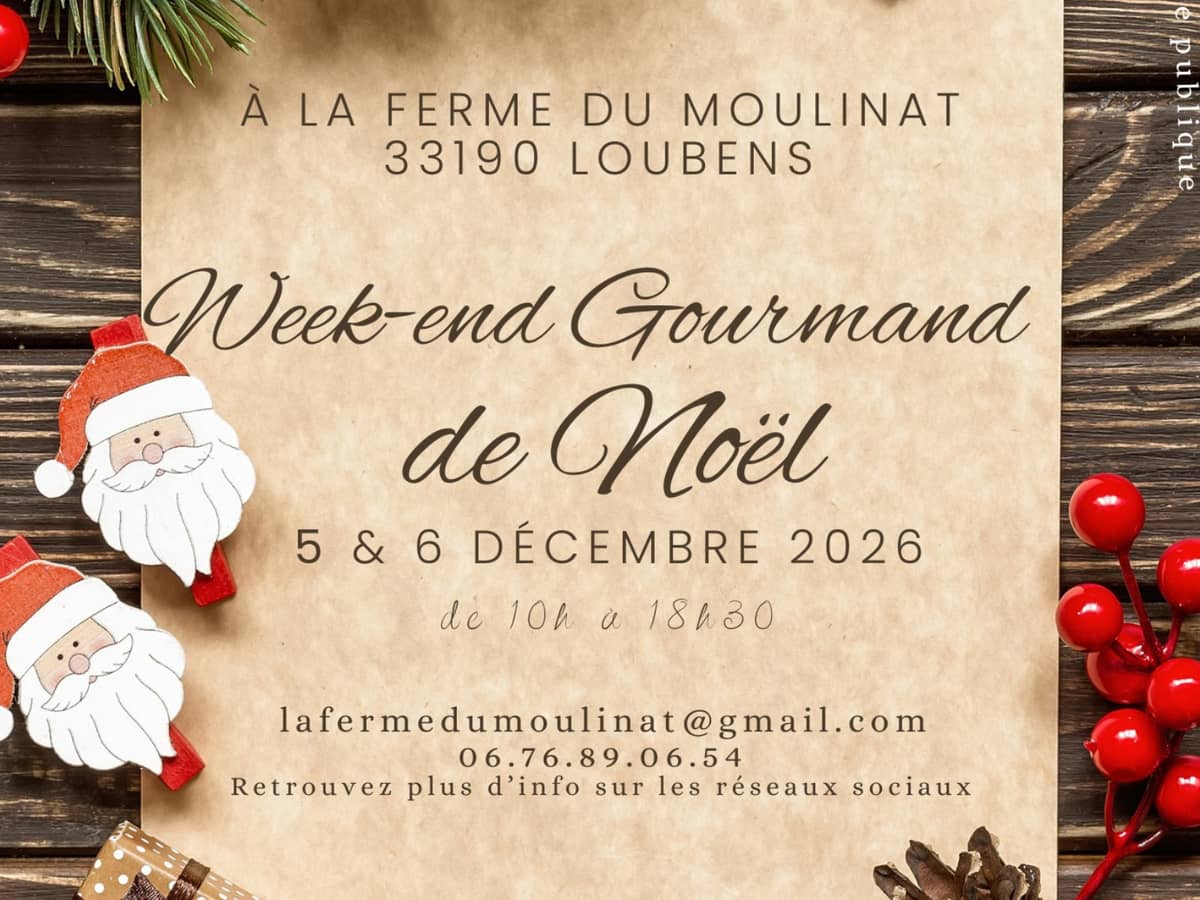 Illustration de l'événement : Week-end Gourmand de Noël de la ferme du Moulinat
