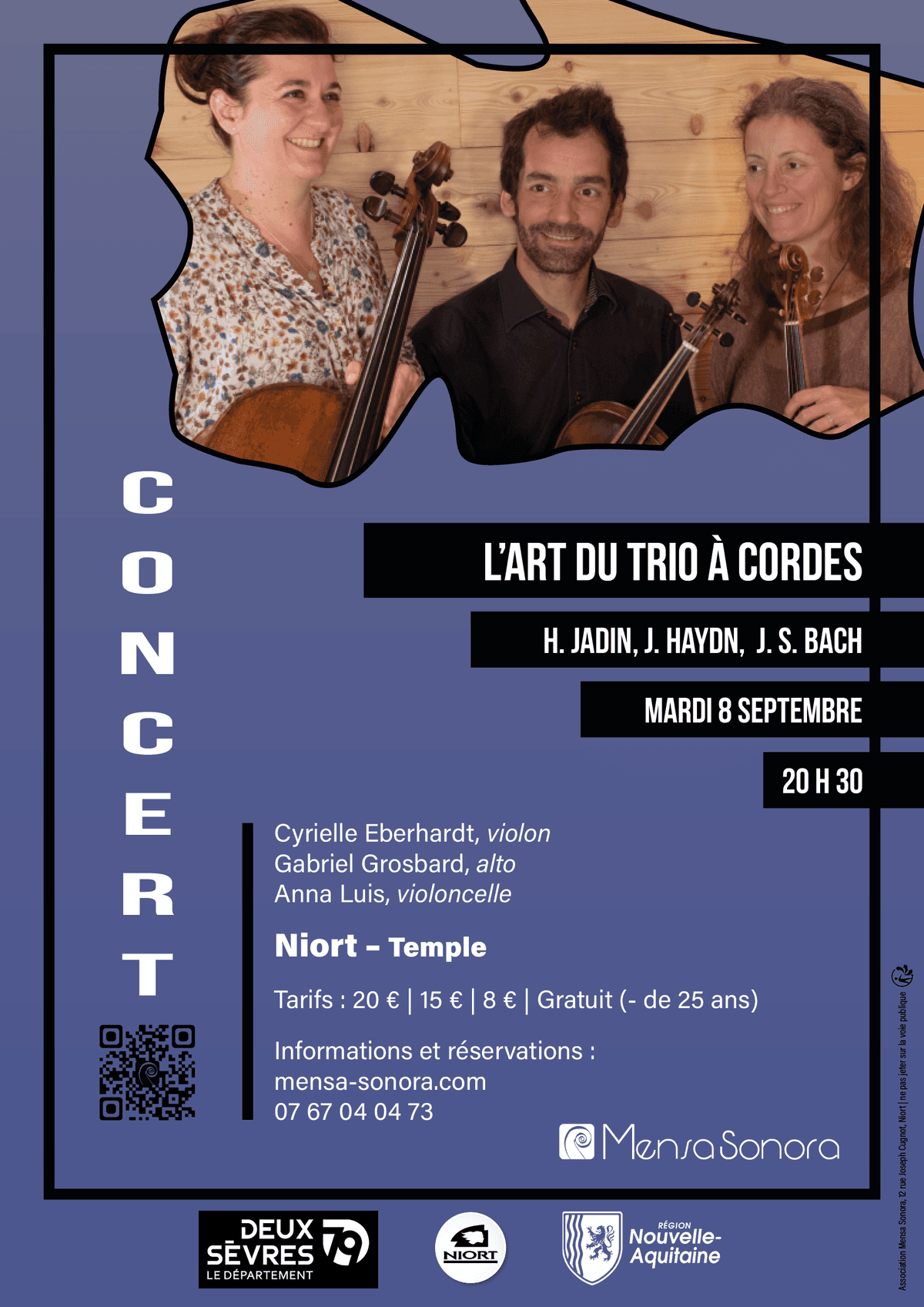Illustration de l'événement : L'art du trio à cordes à Niort