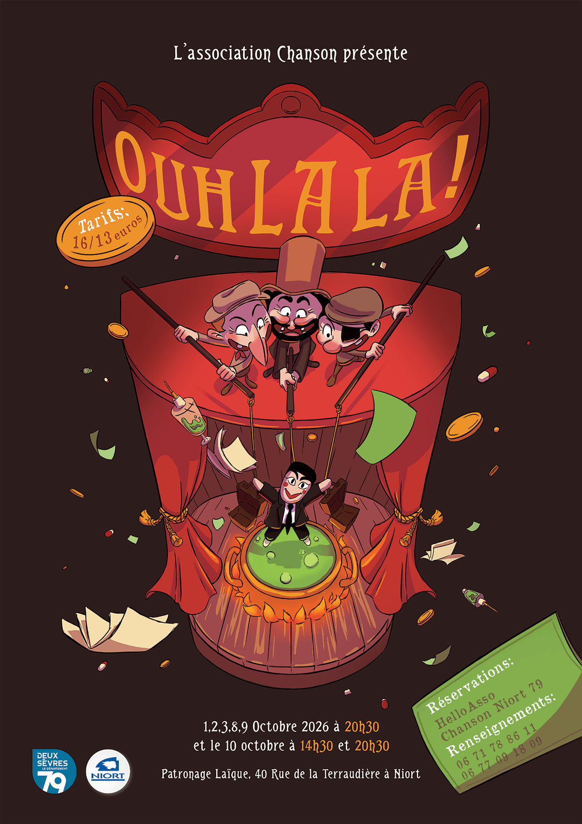 Illustration de l'événement : Spectacle "OUH LA LA!" à Niort