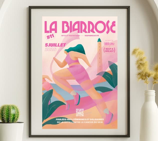 Illustration de l'événement : La Biarrose : Une course 100% féminine et solidaire face à l’océan