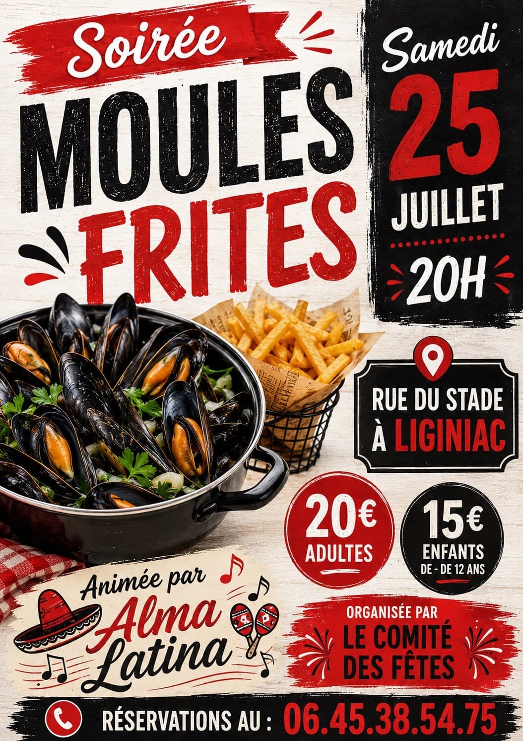 Illustration de l'événement : Soirée moules frites
