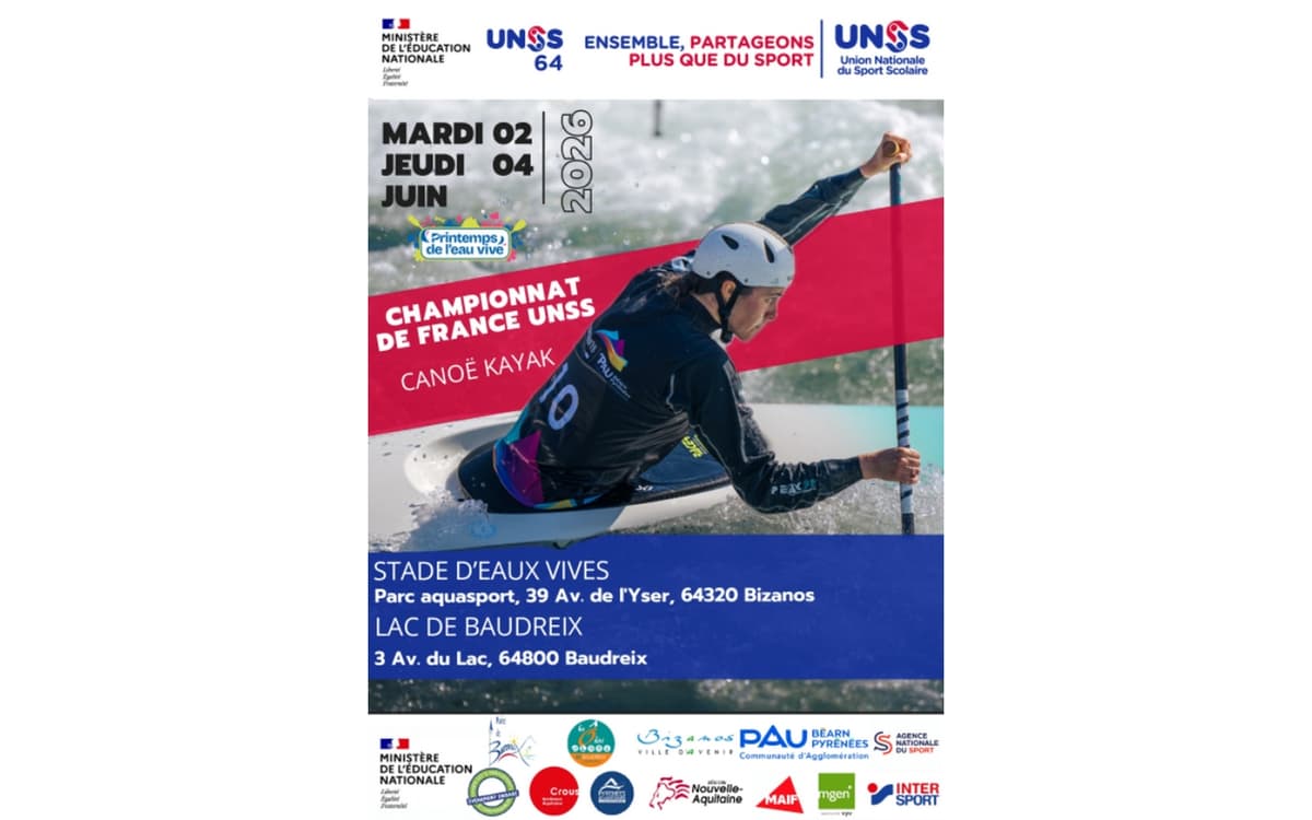 Illustration de l'événement : Championnat de France Canoë Kayak UNSS