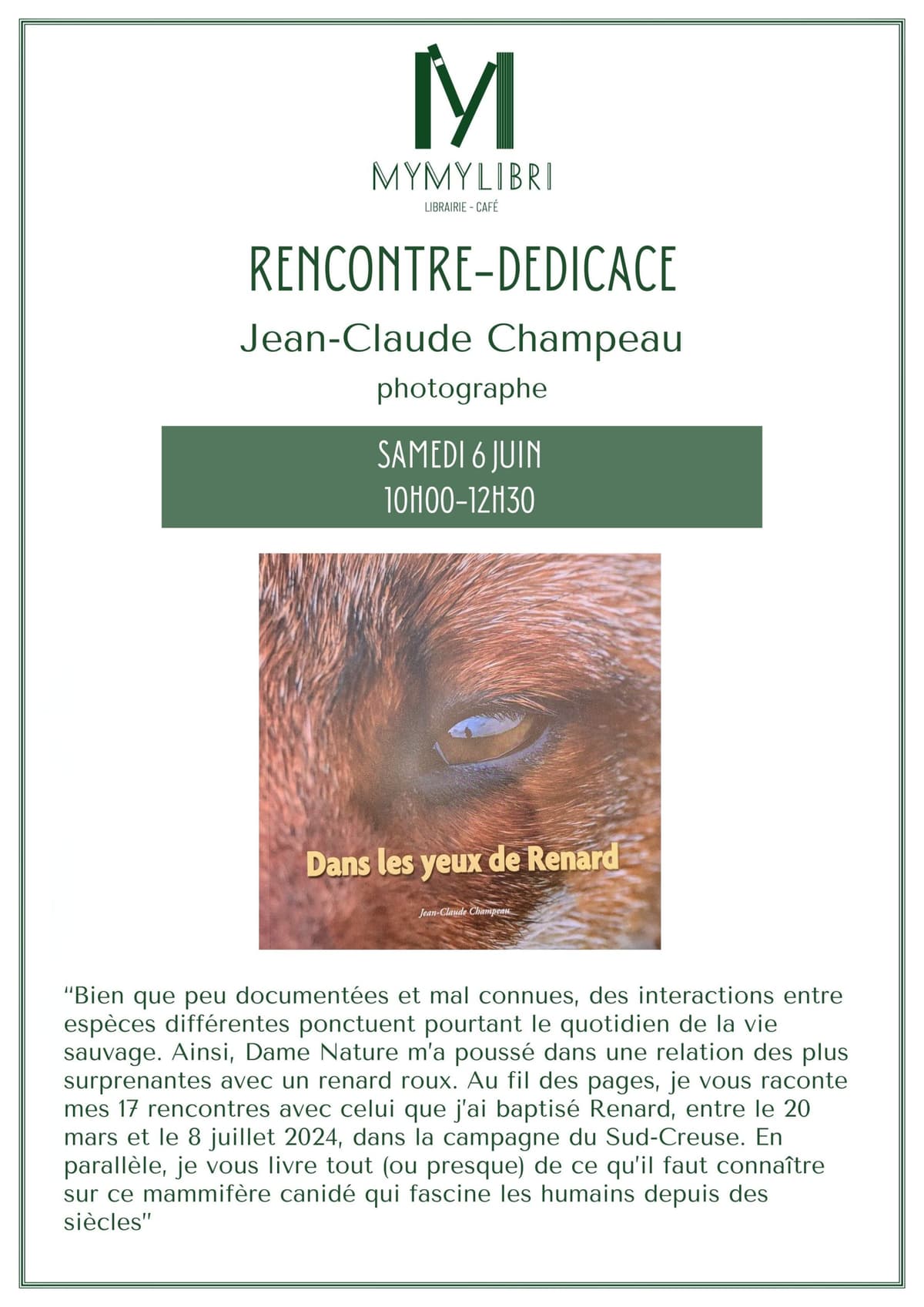 Illustration de l'événement : Dédicace avec Jean-Claude Champeau