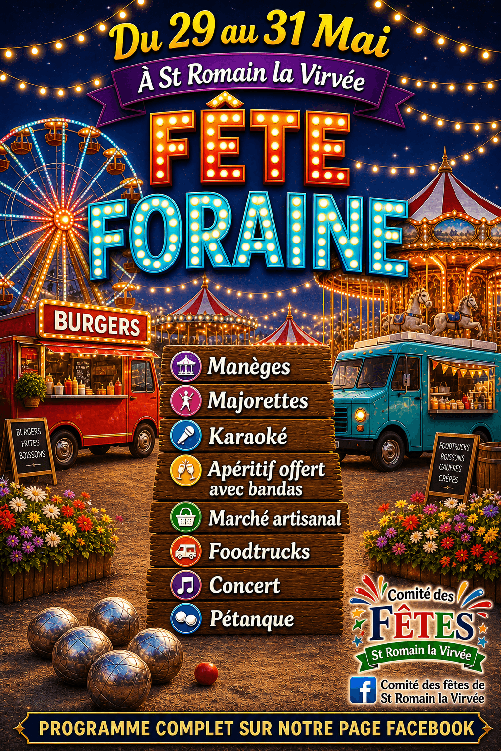 Illustration de l'événement : Fête foraine du Comité des Fêtes