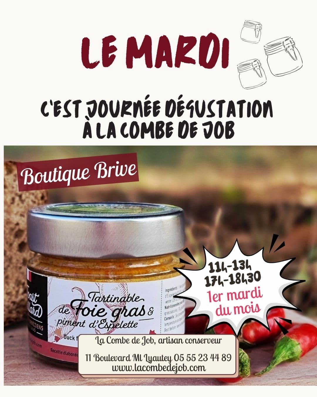 Illustration de l'événement : Le mardi c'est dégustation à La Combe de Job
