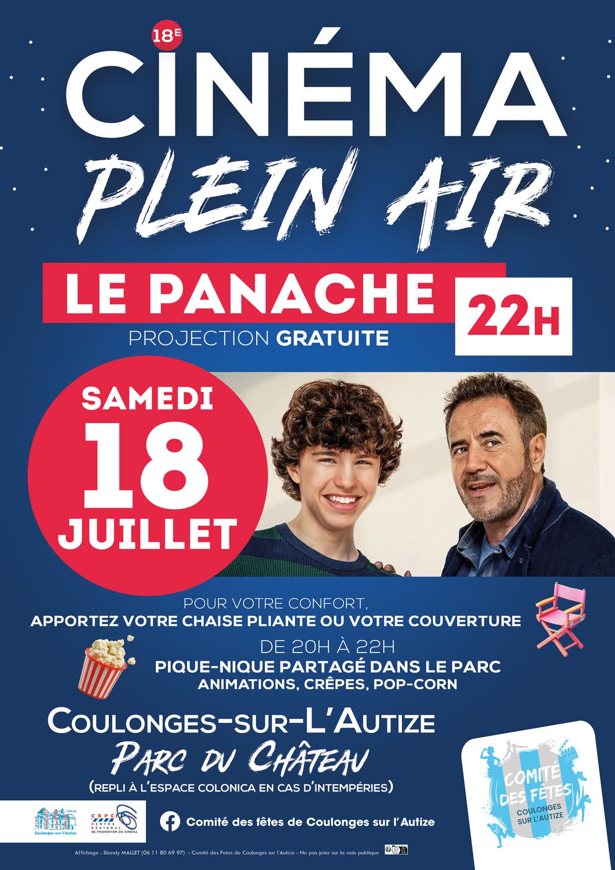 Illustration de l'événement : Cinéma plein air "Le panache"