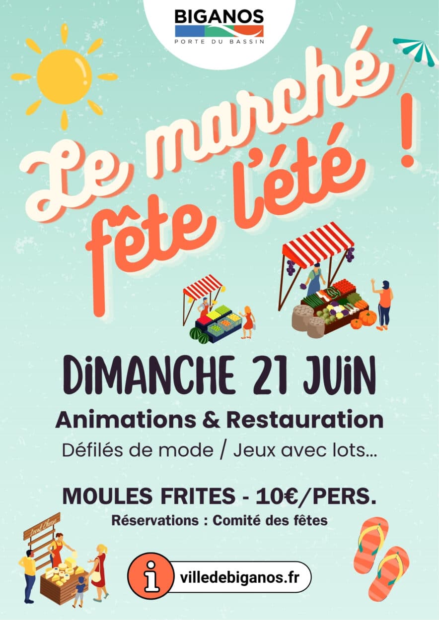 Illustration de l'événement : Le marché fête l'été