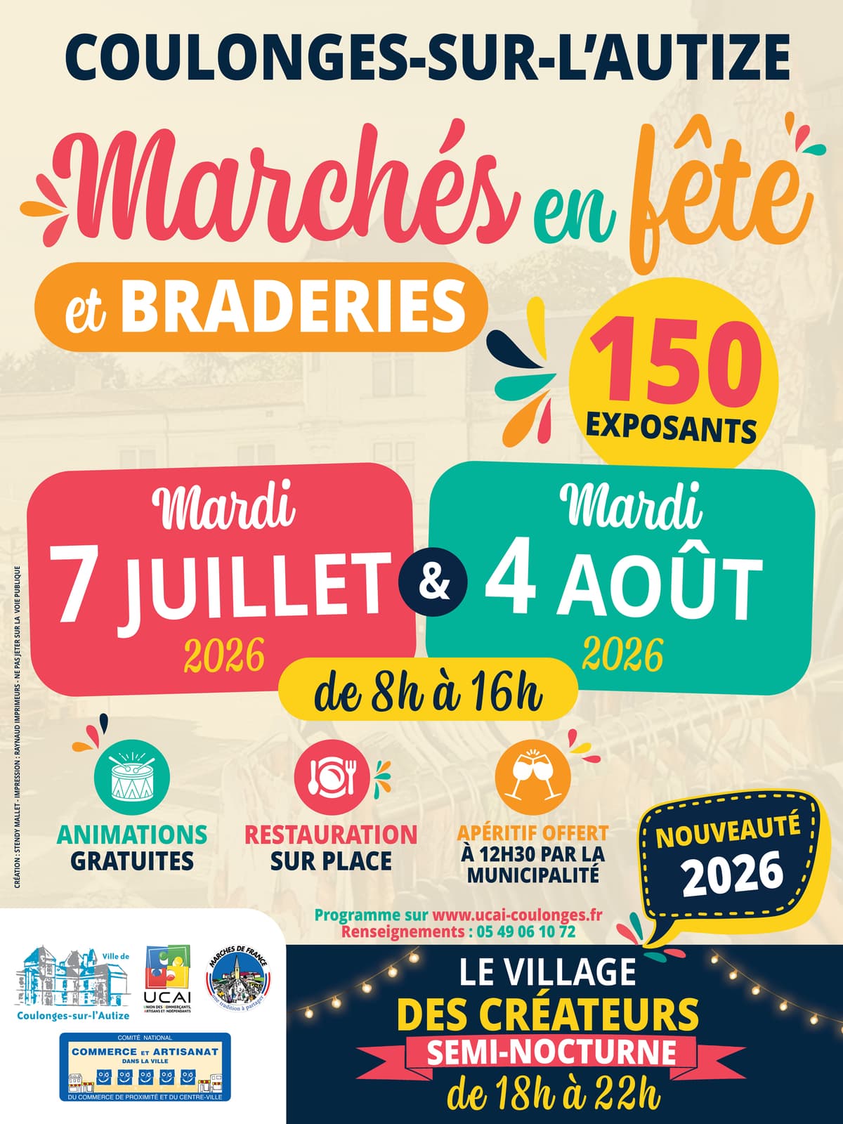Illustration de l'événement : Marché en fête & Village semi-nocturne des créateurs