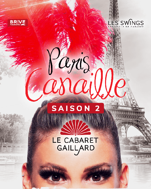 Illustration de l'événement : Paris canaille Saison 2 - Cabaret les swings - Fête des Mères-Déjeuner spectacle au Le Cabaret Gaillard