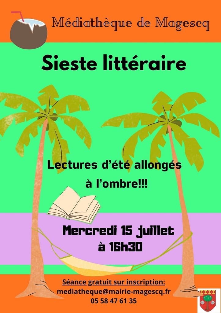 Illustration de l'événement : Sieste Littéraire
