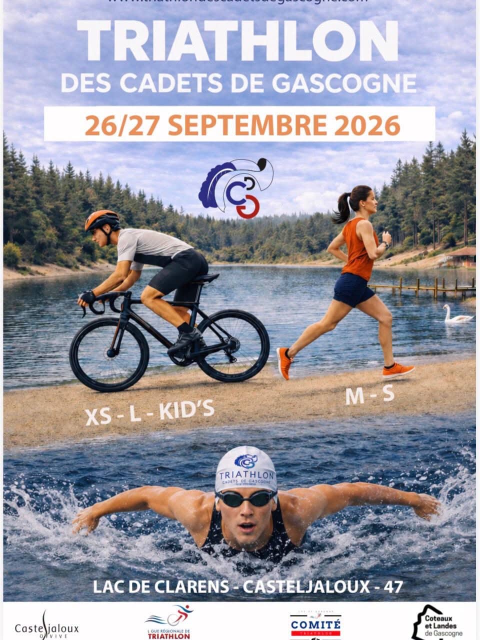 Illustration de l'événement : Triathlon Cadets de Gascogne