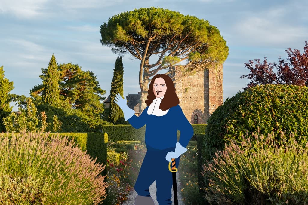 Illustration de l'événement : Château de Turenne : La journée du Maréchal et son pique-nique en noir et blanc