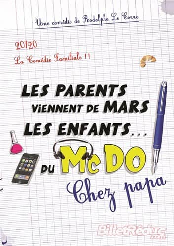Illustration de l'événement : L'Atelier des Artistes : Les parents viennent de Mars les enfants ...du MC DO
