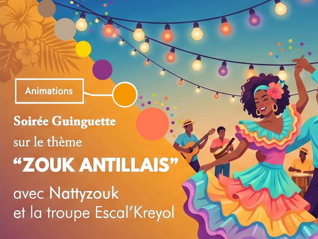 Illustration de l'événement : SOIRÉE GUINGUETTE ZOUK ANTILLAIS