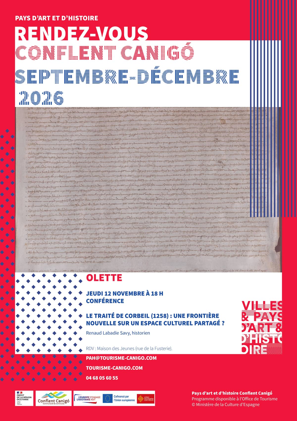 Illustration de l'événement : RENDEZ-VOUS DU PAYS D'ART ET D'HISTOIRE CONFÉRENCE - LE TRAITÉ DE CORBEIL (1258)