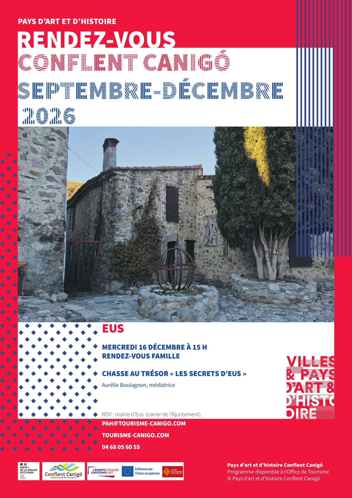 Illustration de l'événement : RENDEZ-VOUS DU PAYS D'ART ET D'HISTOIRE FAMILLE - JEU DE PISTE « LES SECRETS D'EUS »