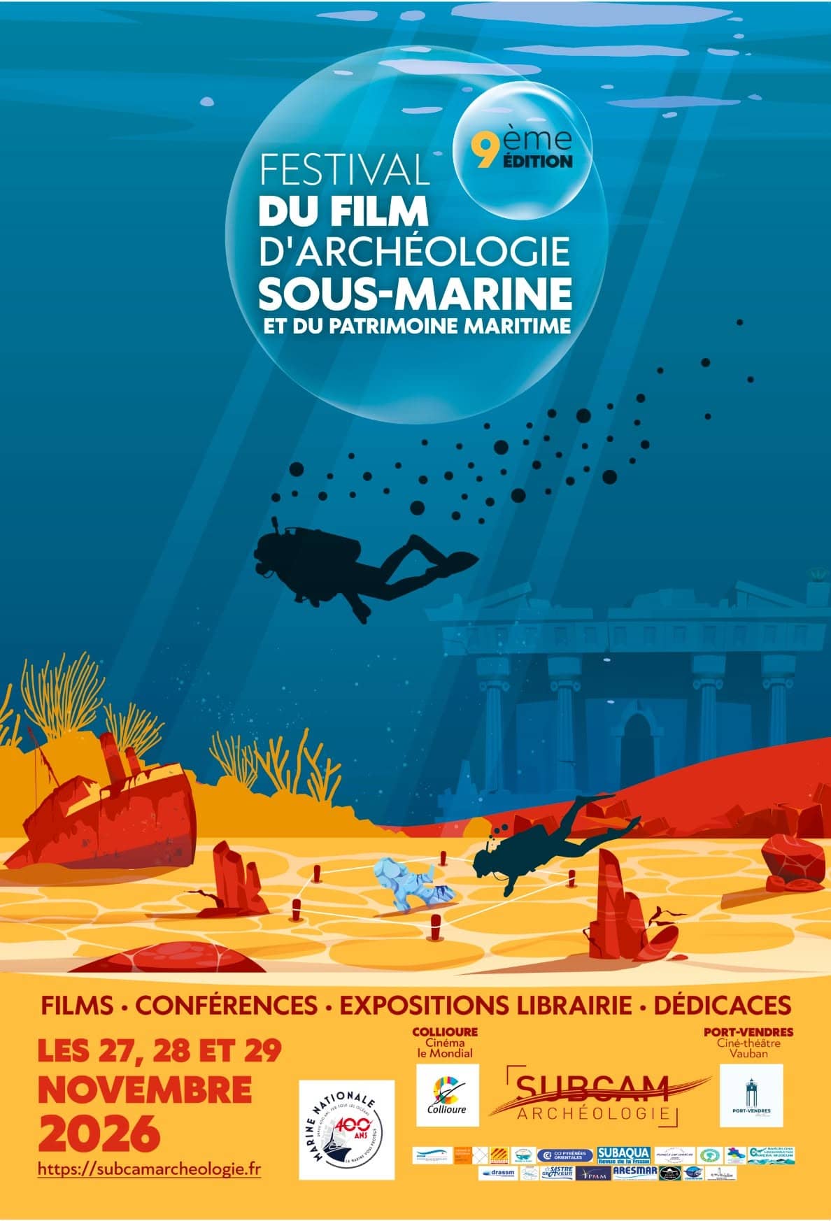 Illustration de l'événement : 9ᵉ FESTIVAL DU FILM D’ARCHÉOLOGIE SOUS-MARINE ET DU PATRIMOINE MARITIME (SUBCAM)