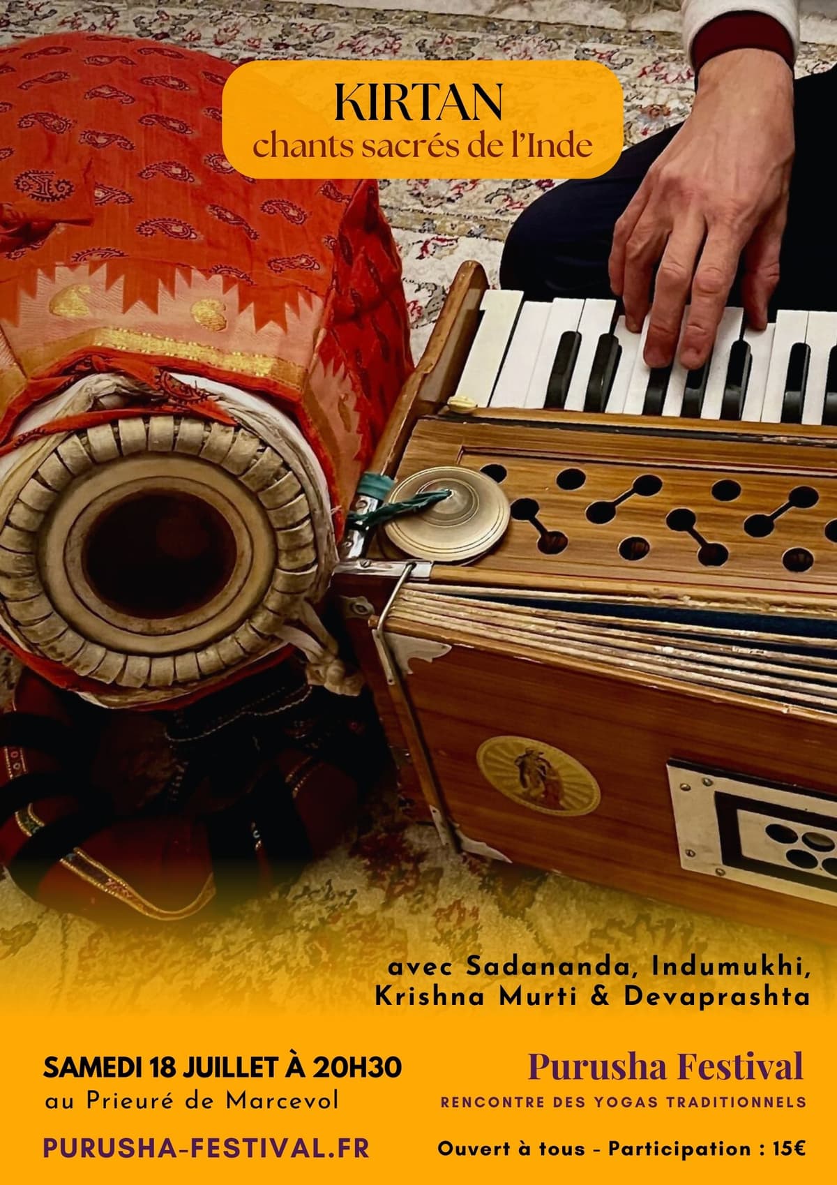 Illustration de l'événement : KIRTAN : CHANTS SACRÉS DE L'INDE